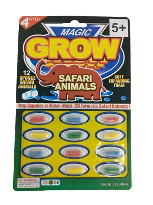 Magic Grow Safari Capsule Creatures Expanding Foam Animals 12 Pack - 144 Animals - Image 1 of 4