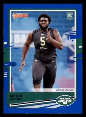 2020 Donruss Press Proof Blue #270 Mekhi Becton - Image 1 of 2