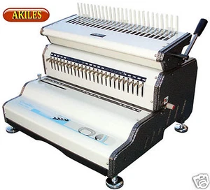 Akiles Combmac-24E Comb Binding Machine & Electric Punch 14-inch [New] - Picture 1 of 4