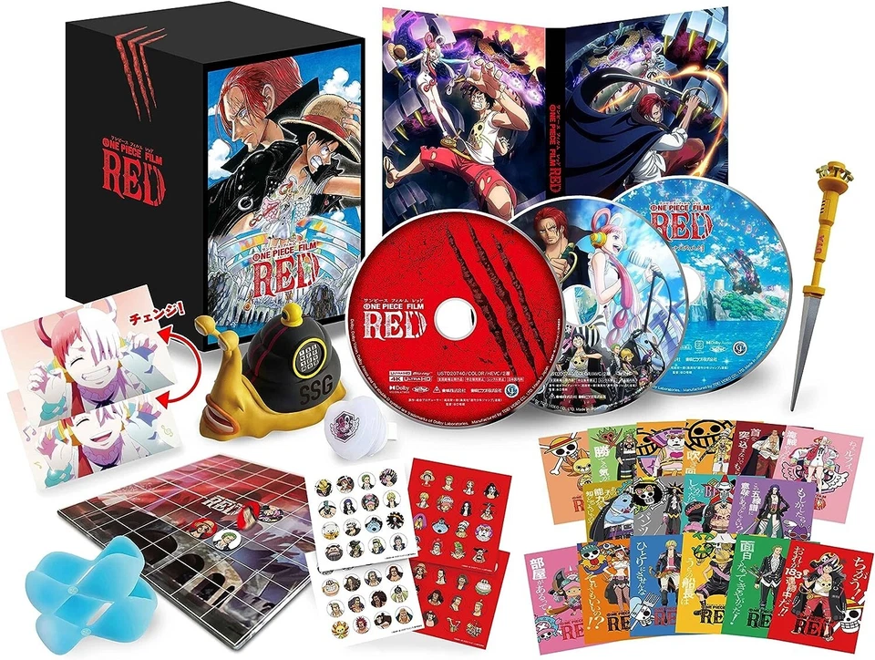 ONE PIECE FILM RED Deluxe Limited Edition 4K ULTRA HD Blu-ray JAPAN OFFICIAL - Image 1 of 1