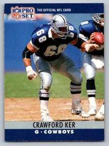 1990 Pro Set #81 Crawford Ker RC Dallas Cowboys - Picture 1 of 2