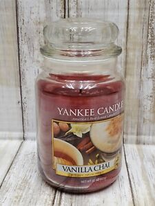 Yankee Candle Vanilla Chai Large 22oz Jar Classic Label
