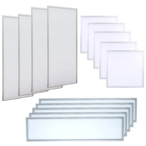 2x4 2x2 Square Rectangle Recessed LED Panel Light 36W 48W 72W Ceiling Down Light - Picture 1 of 19