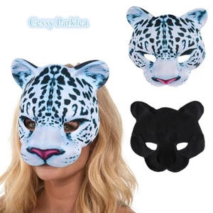 SN-B1-3 Unisex Latex Snow Leopard Panthera Uncia Animal Halloween Costume Mask - Picture 1 of 8