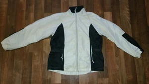 Catalina Womans Black and White Windbreaker Ladies Medium 8 / 10 - Picture 1 of 5