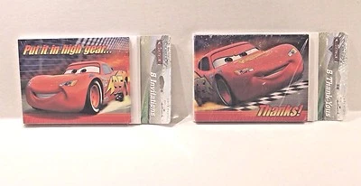 Hallmark Disney Cars Birthday Party Invitations & Thank You Notes Package of 8 - Image 1 of 4