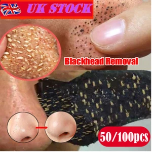 50/100pcs Nose Pore Strips Blackhead Removal Unclog Pores Smooth Deep Cleansing - Picture 1 of 13