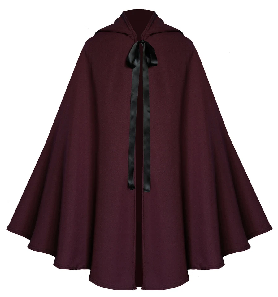 Gothic Steampunk Victorian Renaissance Western Pirate Capelet Short Cloak - Image 1 of 2