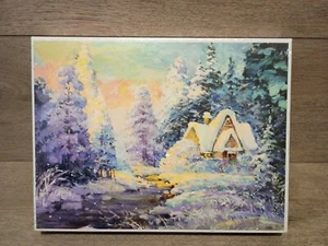 1000 Piece Jigsaw Puzzle 'WINTER RETREAT' Painting by Aleksandr Ivanov Xmas - Picture 1 of 4