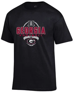 Camiseta de fútbol americano manga corta de algodón grande negra Georgia Bulldogs OFERTA $12,95 - Imagen 1 de 6