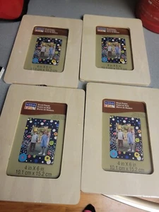 Lot of 4 * 4x6 ArtMinds Frames * Portrait or Landscape * Natural - Picture 1 of 3