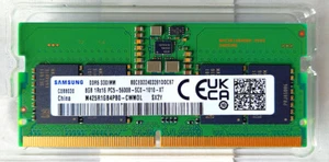 SAMSUNG 16GB (2x8GB) DDR5 5600 Laptop RAM (SO-DIMM) Dual Channel Matched Pair - Picture 1 of 2