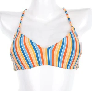 Roxy 284892 Women's Beach Classics Triangle Bikini Top Multicolor Size Medium - Picture 1 of 2