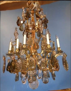 Exceptional One Of A Kind  French Saint-Louis Crystal Chandeler, Circa 1900 - Picture 1 of 4