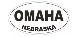 Pegatina de parachoques de Omaha Nebraska o pegatina de casco D5361 ovalada - Imagen 1 de 1