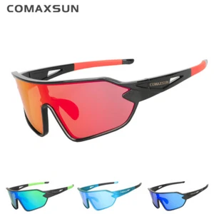 Occhiali da ciclismo polarizzati COMAXSUN occhiali da bicicletta guida 5 lenti occhiali da sole UV400 - Foto 1 di 17