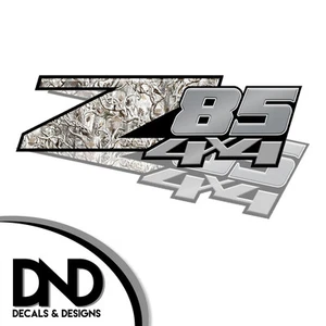Z85 4x4 Decals 2 Pk Sticker for Chevy Silverado Sierra truck Snow Buck D&7 8in - Bild 1 von 1