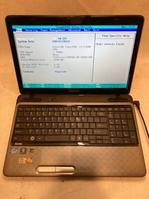 Toshiba Satellite L755-S5110 Laptop 15" Intel Core i3 2nd Gen. Fair *READ* - HVD - Image 1 of 4