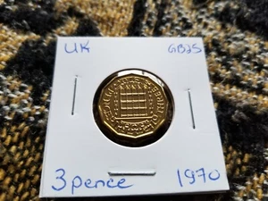 United Kingdom / Great Britain 1970 Proof Coin - 3 Pence Brass - GB25 - Picture 1 of 2