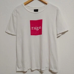 90s rage Guerrilla Radio Rare Color T-shirts wall of fame Vintage White Pink - Picture 1 of 18