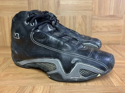 РЕДКИЕ🔥 Nike Air Jordan 21 OG черная кожа кремневый серый размер 10,5 туфли 313511-001 - Изображение 1 из 4