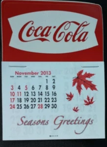 NEW 2014 White fishtail Coke dash calendar - Picture 1 of 1