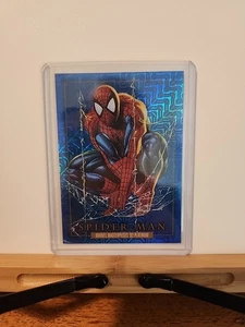 Marvel Masterpieces 92 Platinum Spider-man Blue Traxx Card - Picture 1 of 3