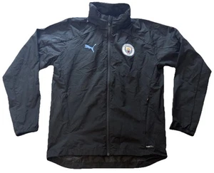 Puma Manchester City Men’s Official Black Raincell Waterproof Jacket Size Small - Picture 1 of 16