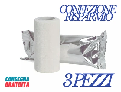 Benda Ossido di zinco bendaggi funzionali Bende 3 PEZZI mt 5x10cm CE Medi - Image 1 of 4