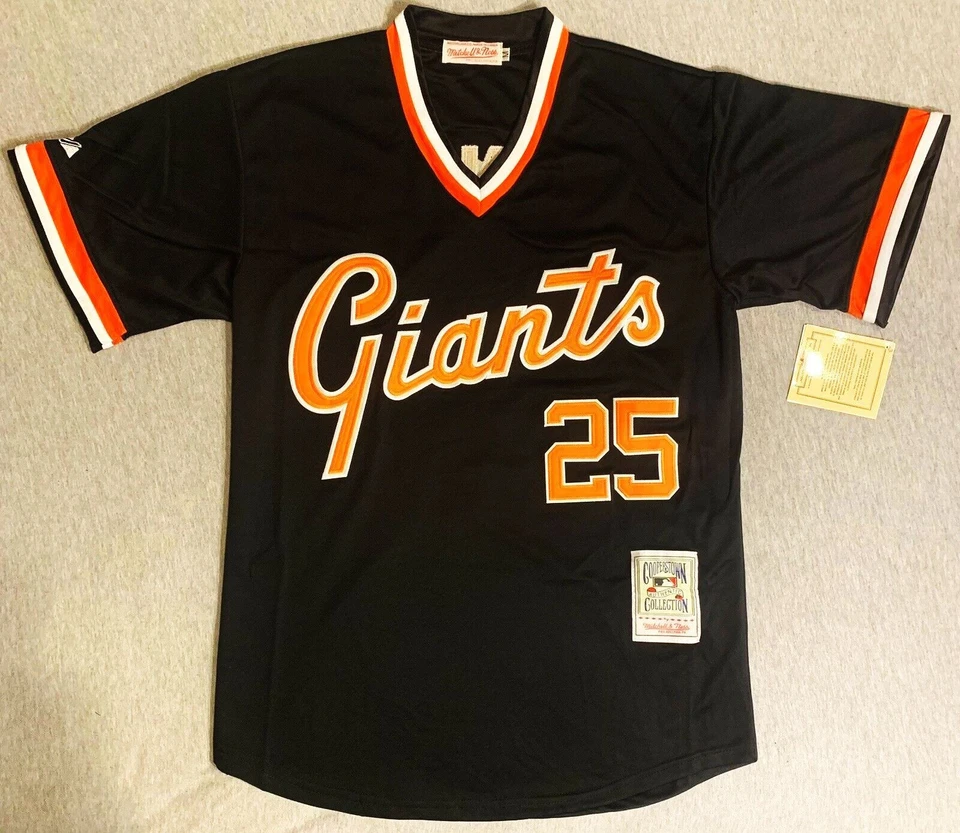 Camiseta deportiva negra clásica Barry Bonds 1995 de los Gigantes de San Francisco Foto 1 de 4