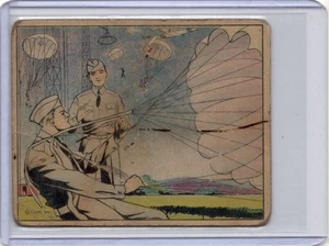 1941 Gum Inc. Uncle Sam's Home Defense #7 Parachute Troops Poor - Picture 1 of 2
