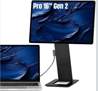 Портативный монитор SOTSU FlipAction Pro 16 дюймов поколение 2 премиум-класса универсальный черный б/у - Изображение 1 из 4