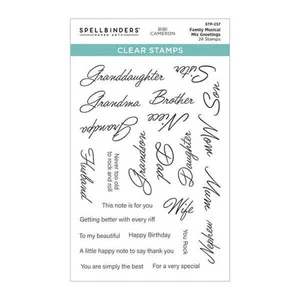 Spellbinders Clear Stamps - Bibi's Musical Notes Collection - Family Musical Mix - Foto 1 di 5