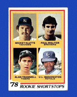 Topps Set-Break #707 1978 Paul Molitor Alan Trammell como nuevo *GMCARDS* Foto 1 de 2