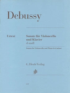 Debussy: Cello Sonata in D minor/Henle/Original edition/Solo score with piano ac - Picture 1 of 1