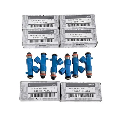 6X Genuine DENSO FUEL INJECTORS OEM 550cc 16600-JF00A For G35 350Z 370Z G37 GT-R Foto 1 de 4