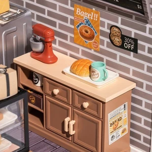 Robotime DW005 Rolife Super Creator Golden Wheat Bakery Hágalo Usted Mismo Miniatura Casa Kit - Imagen 1 de 7
