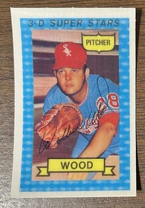 WILBUR WOOD 1974 KELLOGG’S BASEBALL CARD NM # 34 CHICAGO WHITE SOX - Picture 1 of 4