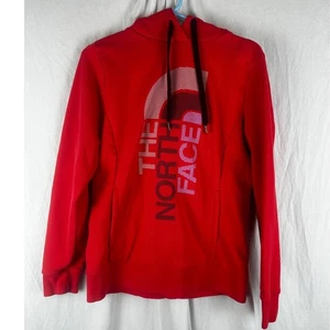 North face orange red hoodie size Medium - Picture 1 of 6