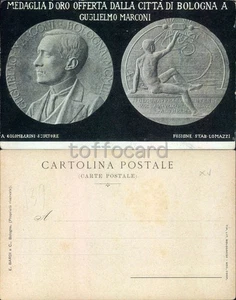 BOLOGNA CITTA'-MEDAGLIA D'ORO A GUGLIELMO MARCONI-D2-121 - Picture 1 of 1