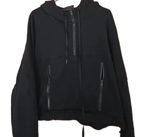 Popflex Hoodie 2X Damen Half Zip warm schwarz ausgelassen - Bild 1 von 7