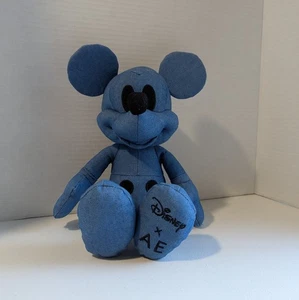 Disney Mickey Mouse X AE American Eagle Sonderedition blau Denim 12 Zoll Plüsch - Bild 1 von 13