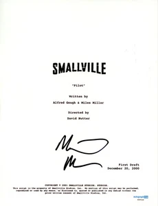 MICHAEL ROSENBAUM FIRMATO SMALLVILLE EPISODIO PILOTA COMPLETO SCENEGGIATURA AUTOGRAFO COA - Foto 1 di 2