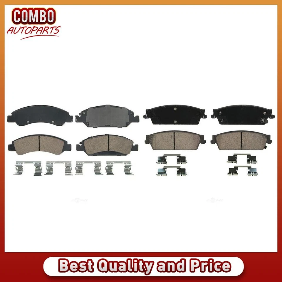 Juego de pastillas de freno de disco delanteras traseras para Chevrolet Silverado 1500 2008-2013 Foto 1 de 4