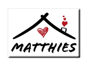 Matthies Calamita Frigorifero Famiglia Nome Cognome Love Compleanno Grado Gift - Foto 1 di 9