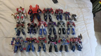Hasbro Takara Transformers Optimus Prime Convoy Figure Huge Lot - Image 1 of 4