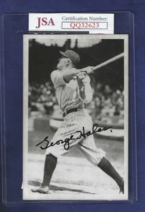 George Halas Chicago Bears Football HOF handsignierte NY Yankees Postkarte FotoJSA - Bild 1 von 1