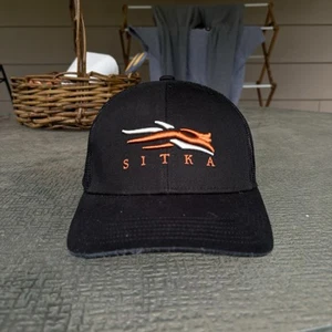 Sitka (Gear) Mid-Pro Black Hunting Trucker Hat Men’s SnapBack Mesh Cap OSFM - Picture 1 of 6