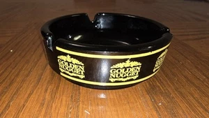 Vintage Golden Nugget Las Vegas Casino Black Glass Ashtray - Picture 1 of 2