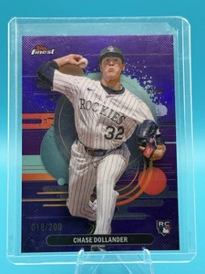 2025 Topps Finest - Uncommon Chase Dollander #160 rifrattore viola /200 (RC) - Foto 1 di 3